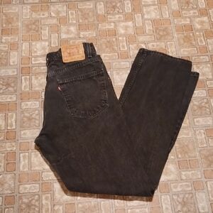 Levi's Men's Black Jeans 505 Red Lable 34x34 Vintage Levi's